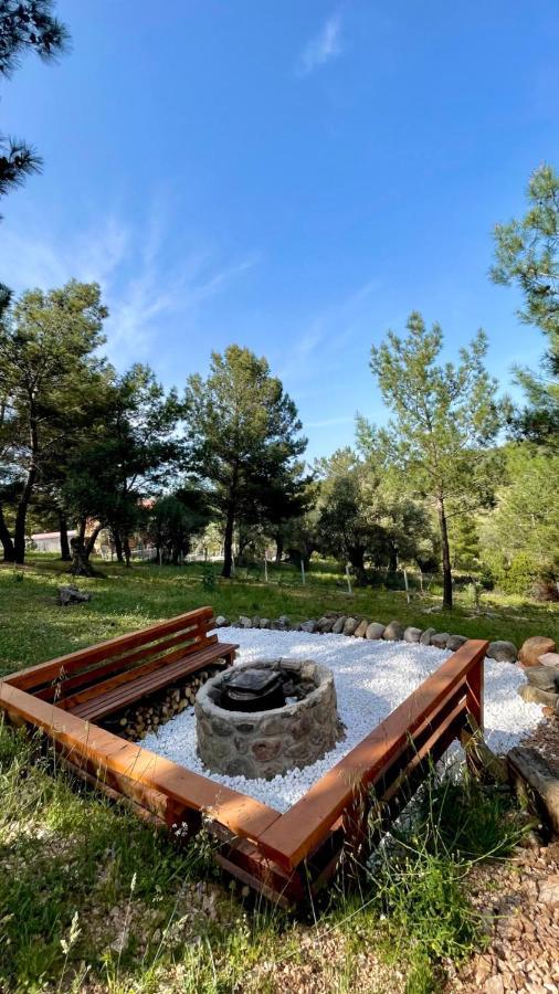 Panurlawoodenhouse Oezel Havuz& Sauna Mavi المظهر الخارجي الصورة