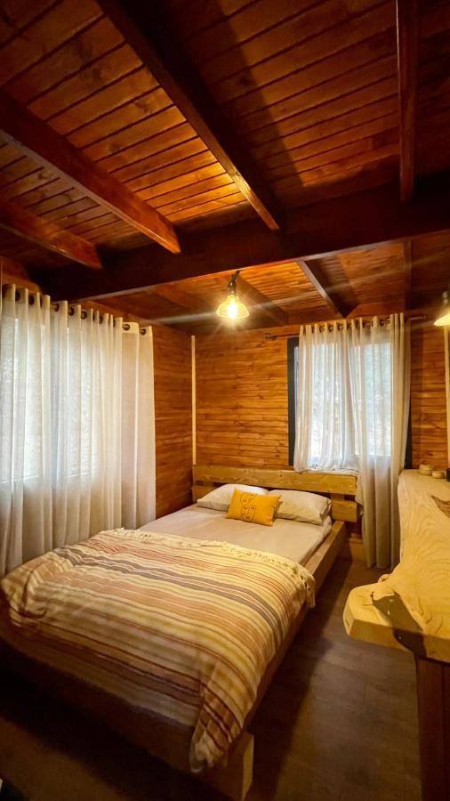 Panurlawoodenhouse Oezel Havuz& Sauna Mavi المظهر الخارجي الصورة