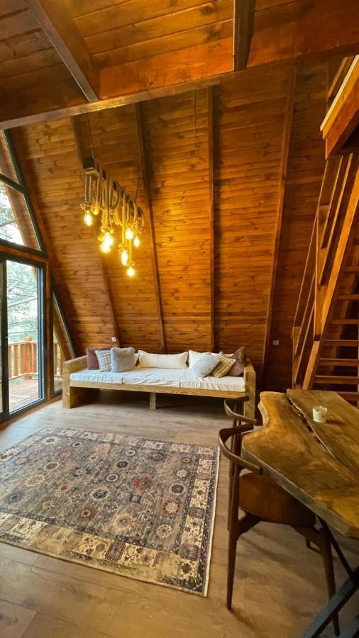 Panurlawoodenhouse Oezel Havuz& Sauna Mavi المظهر الخارجي الصورة
