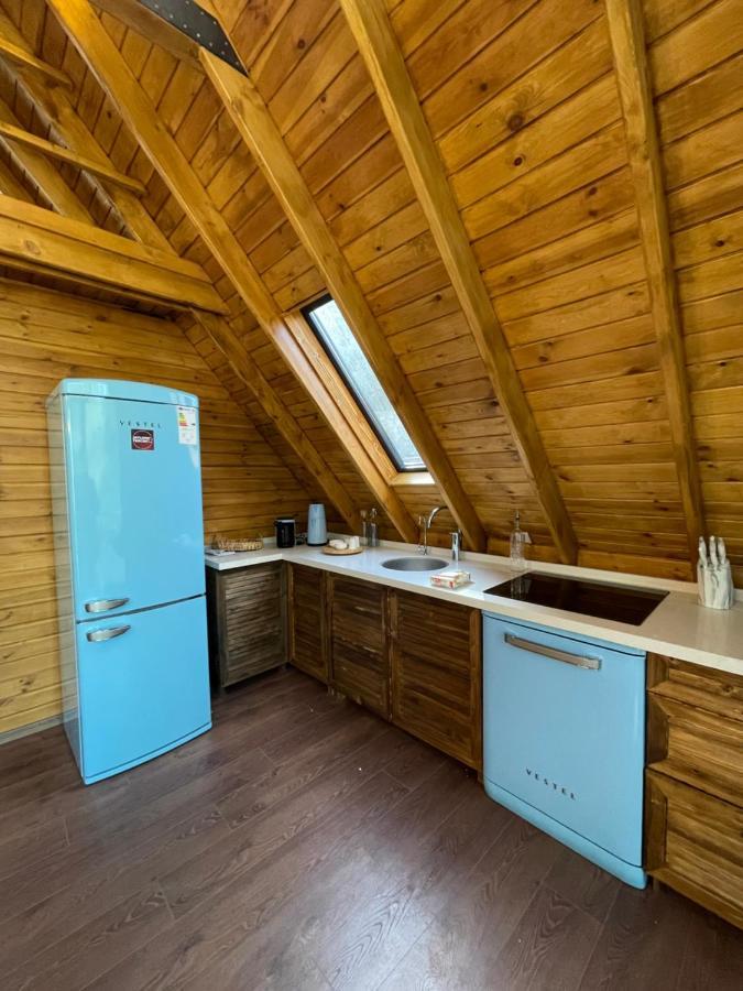 Panurlawoodenhouse Oezel Havuz& Sauna Mavi المظهر الخارجي الصورة