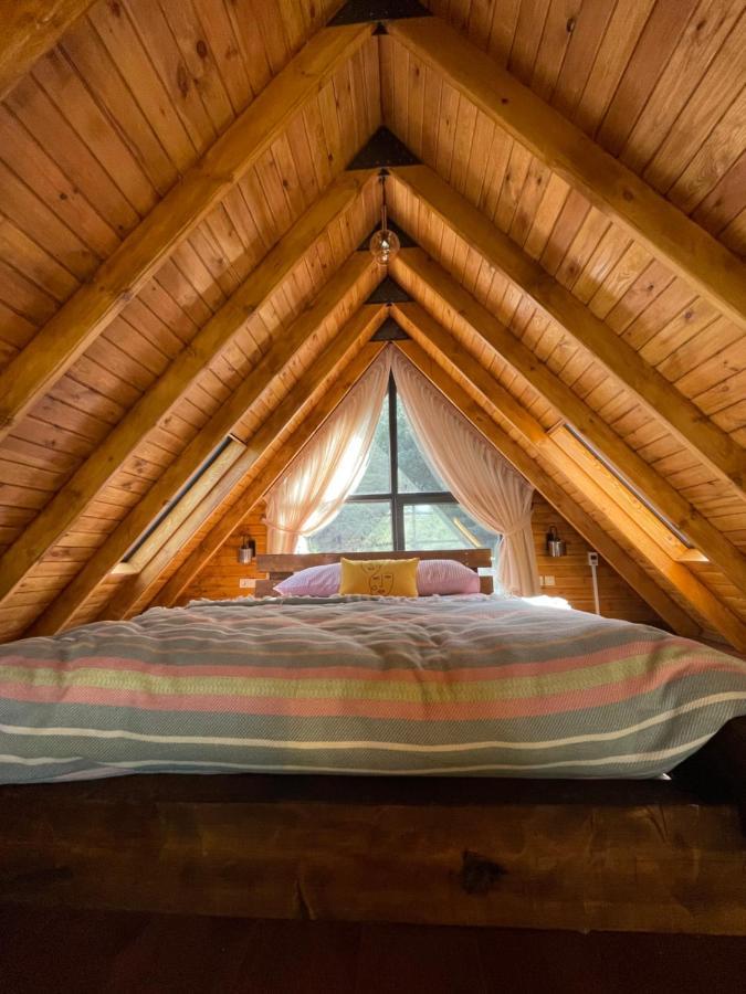 Panurlawoodenhouse Oezel Havuz& Sauna Mavi المظهر الخارجي الصورة